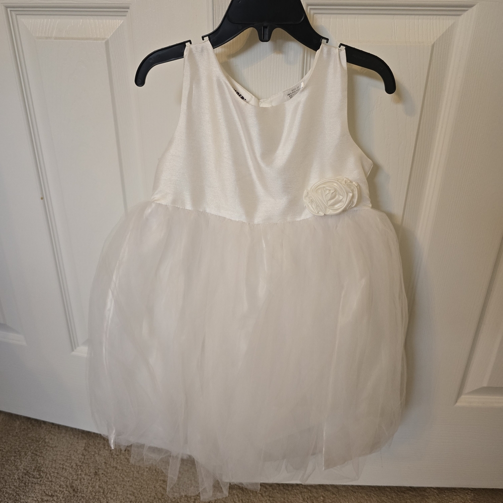 Blueberi Boulevard White Dress with Purple Label